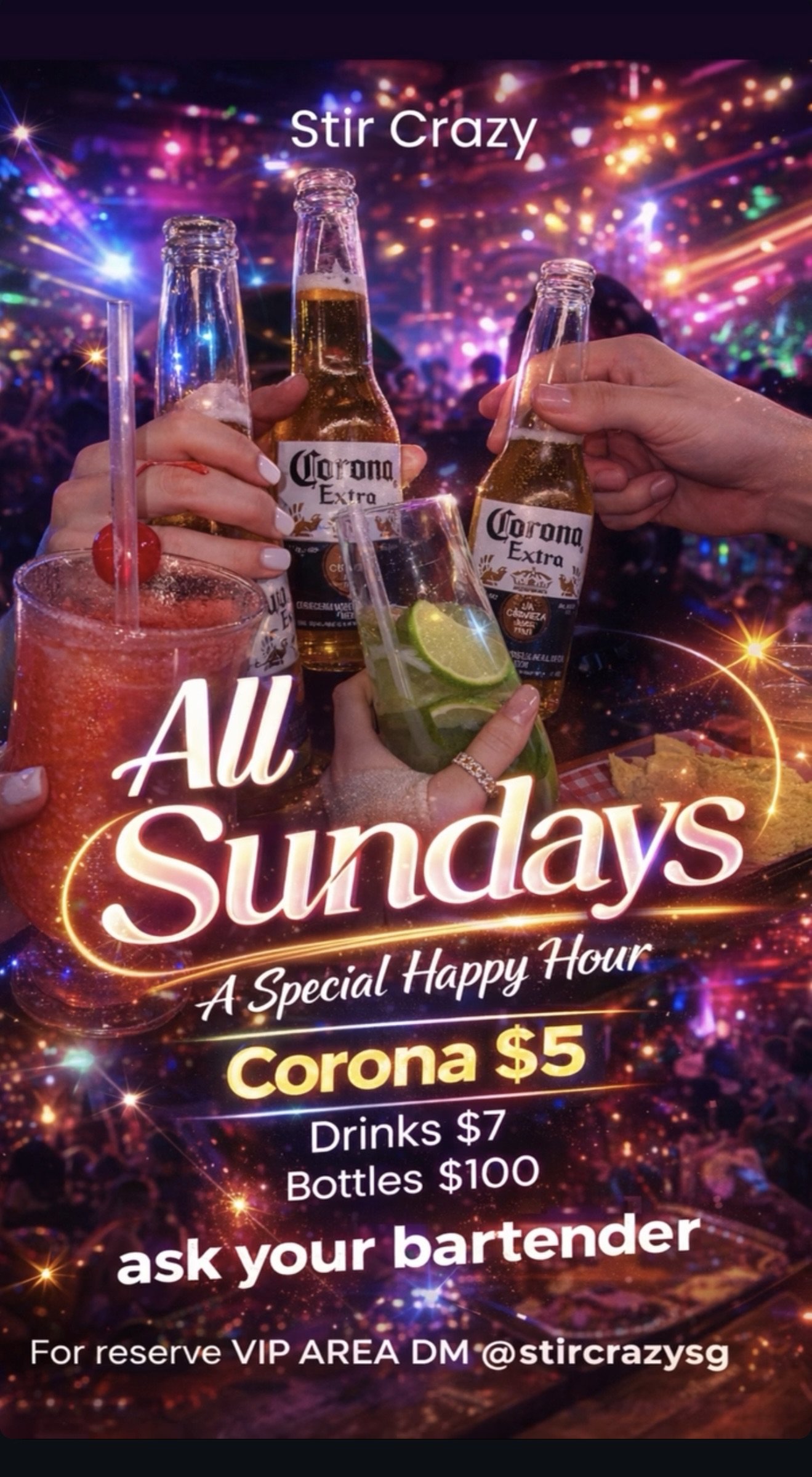 All Sundays Happy Hour
